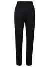 Dolce & Gabbana Women Stretch Wool And Silk Trousers In Black