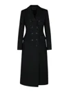 Dolce & Gabbana Double Breasted Tuxedo Coat In Negro