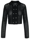 Dolce & Gabbana Wool Jacket Scalloped Edges Button Detailing In Black