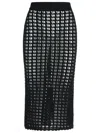 Dolce & Gabbana Black Virgin Wool Skirt In Black