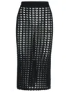 Dolce & Gabbana Black Virgin Wool Skirt In Black