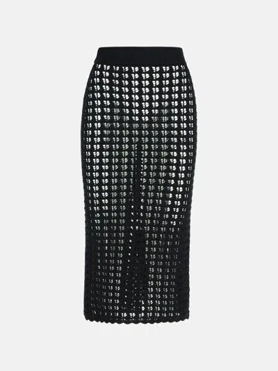 Dolce & Gabbana Black Virgin Wool Skirt