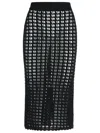 Dolce & Gabbana Black Virgin Wool Skirt In Black