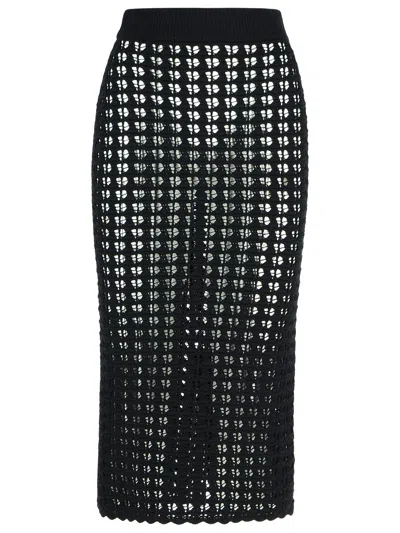 Dolce & Gabbana Black Virgin Wool Skirt