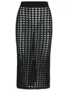 Dolce & Gabbana Black Virgin Wool Skirt In Black