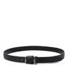 Dolce & Gabbana Black Viscose Belt In Black