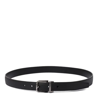 Dolce & Gabbana Black Viscose Belt