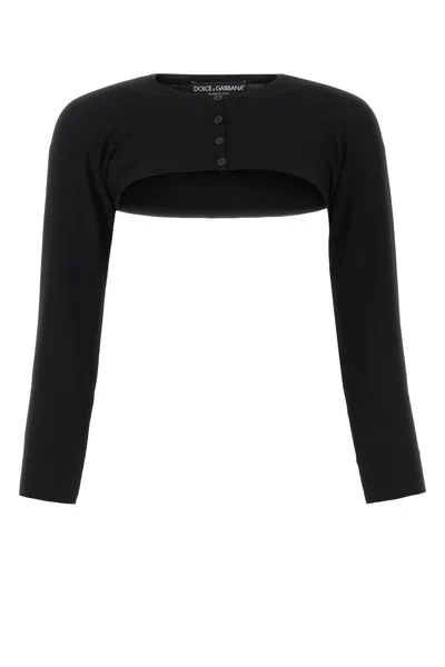 Dolce & Gabbana Black Viscose Blend Cardigan