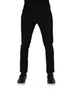 Dolce & Gabbana Black Viscose Drawstring Men Jogger Pants In Black