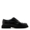 Dolce & Gabbana Black Leather Oxfords And Derbies In Black