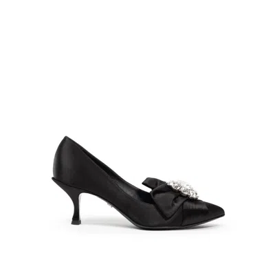Dolce & Gabbana Black Viscose Women's Pump