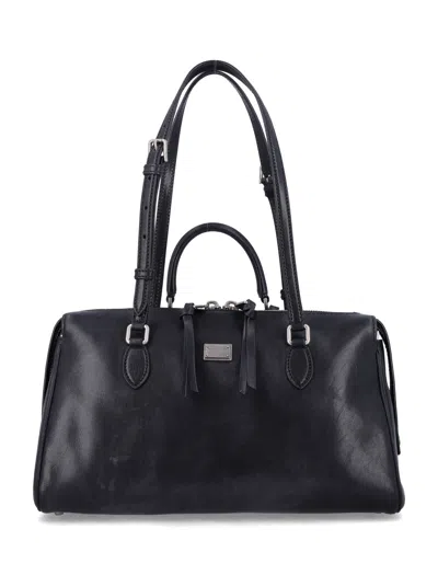 Dolce & Gabbana Black Vittoria Leather Bag