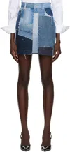 Dolce & Gabbana Black Washed Denim Miniskirt In S9000 Variante Abbin