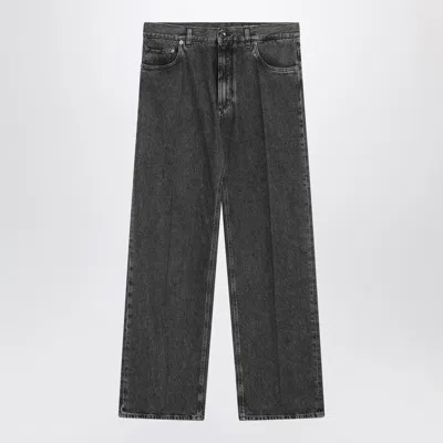 Dolce & Gabbana Five-pocket Denim Trousers Featuring Belt Loops In Black