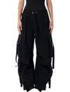 Dolce & Gabbana Black Waxed Faille Cargo Trousers In Black