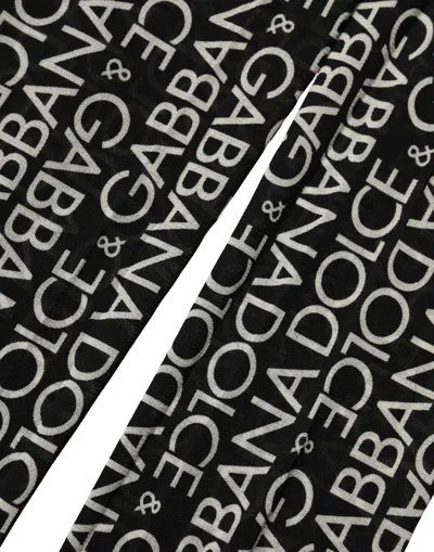 Dolce & Gabbana Black White All Over Print Sheer Stretch Tights Socks