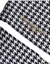 Dolce & Gabbana Black White Houndstooth Mid Calf Accessory Socks In Multi