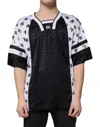 Dolce & Gabbana Black White Logo Men Short Sleeves Men's T-shirt In Multi