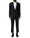 Dolce & Gabbana Black Wool 2 Piece Single Breasted Suit In Black