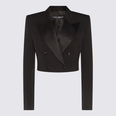 Dolce & Gabbana Black Wool Blazer