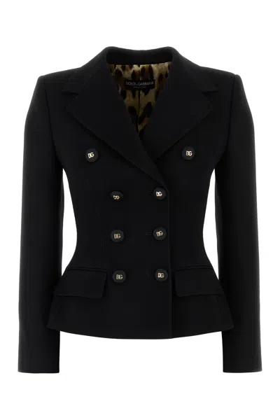 Dolce & Gabbana Black Wool Blazer