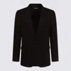 Dolce & Gabbana Black Wool Blazer In Black