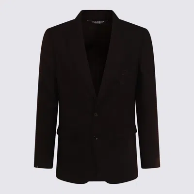 DOLCE & GABBANA DOLCE & GABBANA BLACK WOOL BLAZER