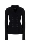 Dolce & Gabbana Black Wool Blazer In Black