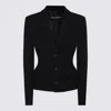 DOLCE & GABBANA DOLCE & GABBANA BLACK WOOL BLAZER