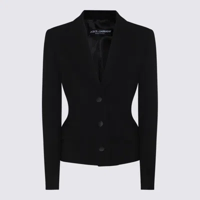 Dolce & Gabbana Black Wool Blazer