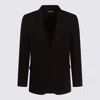 Dolce & Gabbana Black Wool Blazer In Black