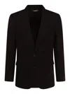 Dolce & Gabbana Black Wool Blazer In Black