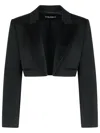 Dolce & Gabbana Short Tuxedo In Double Wool Jacket In Black