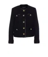 Dolce & Gabbana Black Wool Blend Jacket In Black