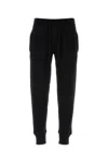 Dolce & Gabbana Elastic Waistband Wool Blend Joggers In Black