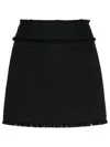 Dolce & Gabbana Black Wool Blend Miniskirt In Black