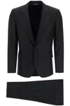 Dolce & Gabbana Black Wool Blend Suit
