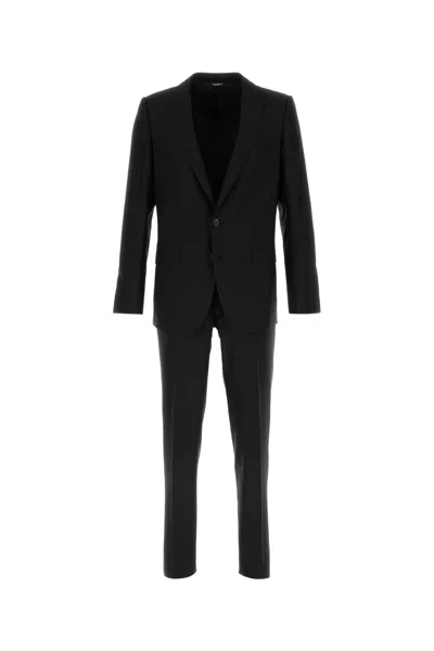 Dolce & Gabbana Midnight Wool Blend Suit In Black
