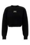 DOLCE & GABBANA BLACK WOOL BLEND SWEATER