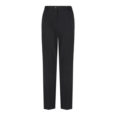 Dolce & Gabbana Black Wool Blend Trousers