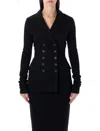 Dolce & Gabbana Black Wool Cloth Double-breasted Jacket In Black