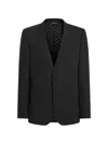 Dolce & Gabbana Black Wool Elastane Blazer Jacket In Black
