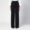 Dolce & Gabbana Black Wool Flared Trousers In Black