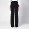 Dolce & Gabbana Black Wool Flared Trousers In Nero