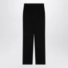 Dolce & Gabbana Black Wool Gabardine Tuxedo Trousers