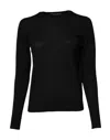 Dolce & Gabbana Black Wool Knit Crew Neck Pullover Sweater In Black