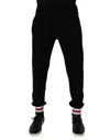 Dolce & Gabbana Black Cotton Men Jogger Sweatpants Pants In Black