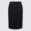 Dolce & Gabbana Black Wool Mini Skirt In Black