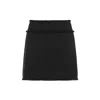 Dolce & Gabbana Wool-blend Tweed Miniskirt In Black
