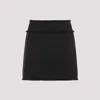 Dolce & Gabbana Wool-blend Tweed Miniskirt In Black